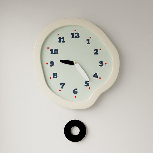Silent Flow — Modern Acrylic Pendulum Wall Clock (28×30 cm)