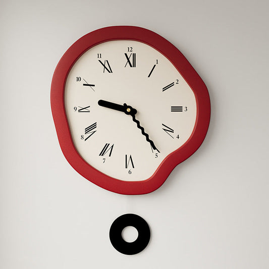 Enchanted Dance — Silent Pendulum Clock w/ Roman Numerals (33×35 cm)