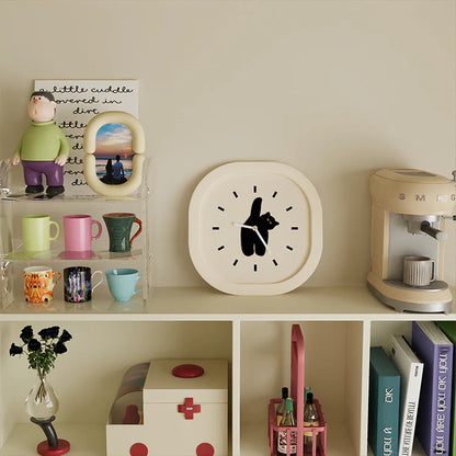 Black Cat Kids Silent Pendulum Clock — 11.8"