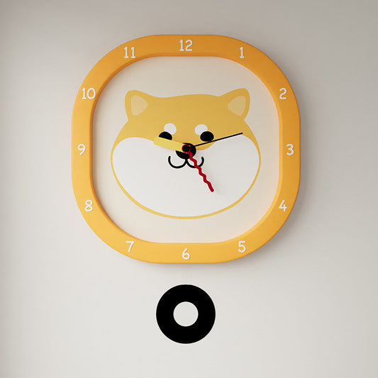 Woof Time — Silent Pendulum Clock for Kids (Dog Design) 30cm