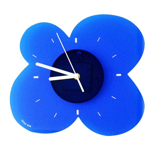 Blooming Elegance Silent Acrylic Wall Clock — 11.8" × 11.8" × 2" (Acrylic)