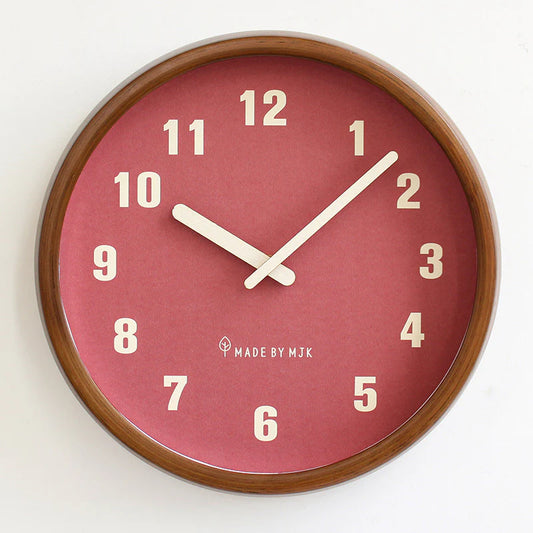 Nordic Whisper: Natural Wood Silent Wall Clock (12")