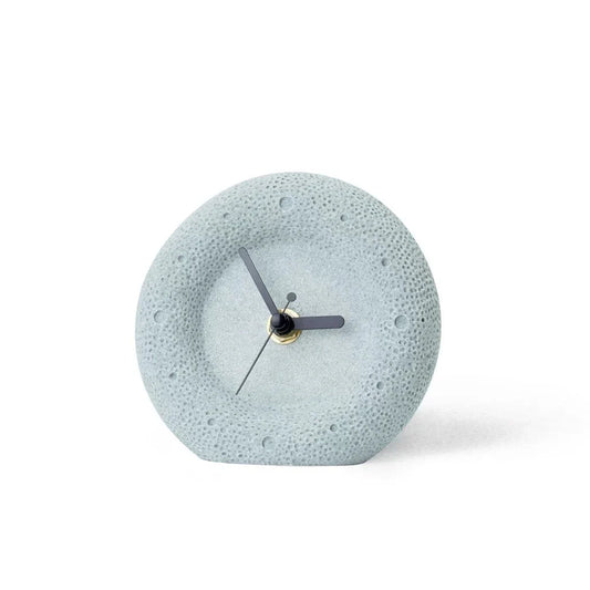 Nordic Sandstone Desk Clock – Silent, Minimalist (12×12×4 cm)