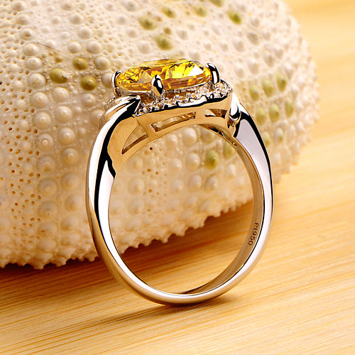 3 Carats Oval Lab Diamond Ring for Her