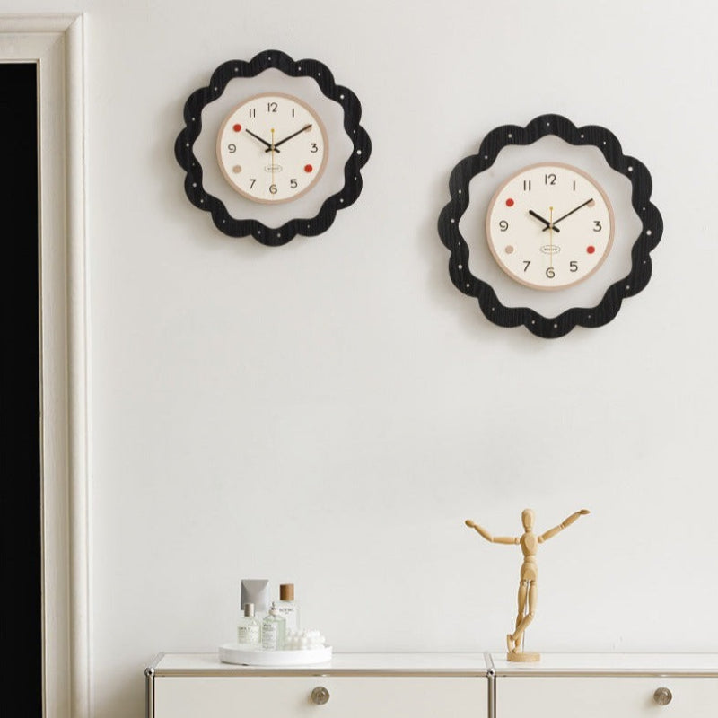 Flower Shaped Modern Decorative Wall Clock