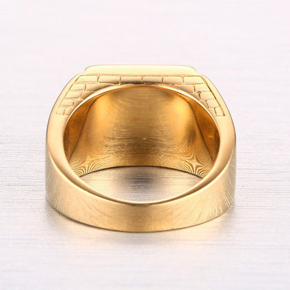 Unique Engraved Mens Wedding Anniversary Ring 13mm