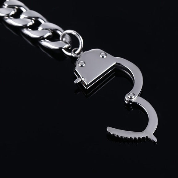 Personalized HandCuffs Promise Bracelet for Men