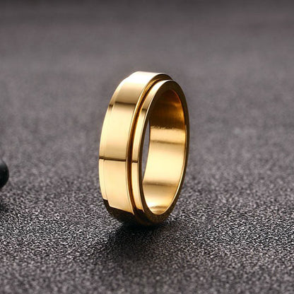 Personalized Rotating Couple Rings Set for Two