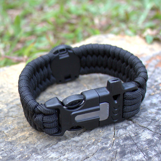 Survival Whistle Paracord Bracelet Gift for Camping Lovers