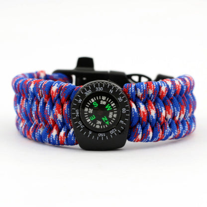 Survival Whistle Paracord Bracelet Gift for Camping Lovers