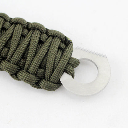 Survival Knife Paracord Bracelet Gift for Camping Lover