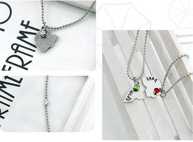 Best Friends 4 Pcs-set Pendants Necklaces Friendship Forever Choker Necklace  Bff Hollow Love Heart Jewelry Gift For Friend - Necklace - AliExpress