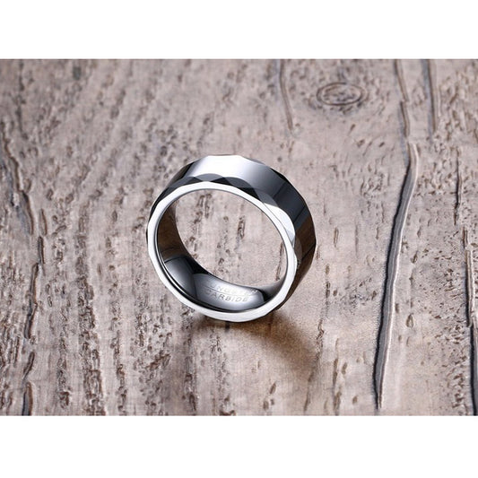 Custom Engraved Mens Promise Ring Tungsten