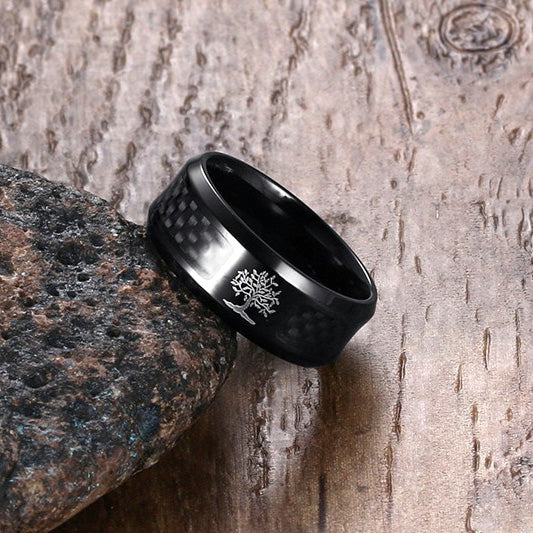 Custom Name Guys Wedding Band 8mm