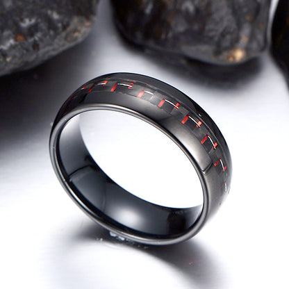 Custom Engraved Guys Wedding Ring Anniversary Gift 8mm