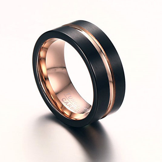 Tungsten Promise Ring Anniversary Gift for Him 8mm