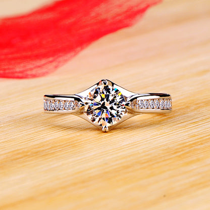 1 Carat Lab Grown Diamond Promise Ring for Her