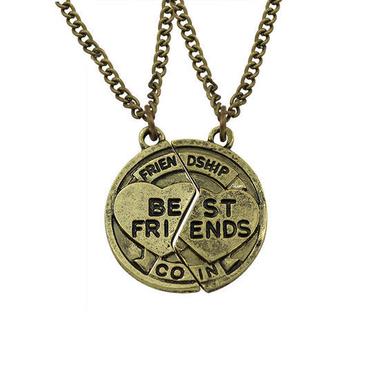 Bff Best Friends Coin Friendship Necklaces Gift Set