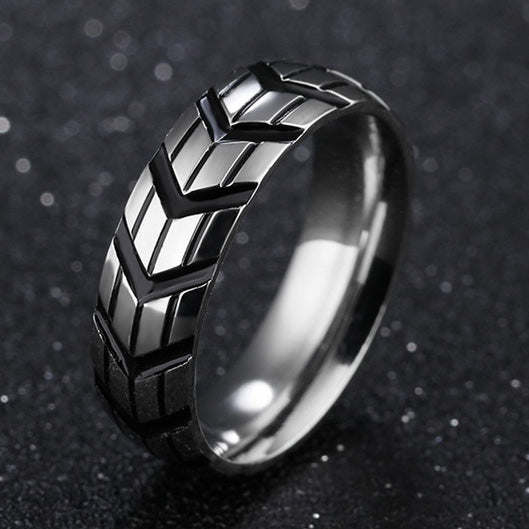 Custom Engraved Mens Promise Ring Stainless Steel
