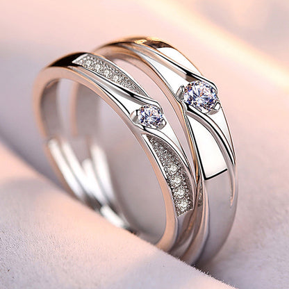 Customized Silver Matching Rings for Men and Women