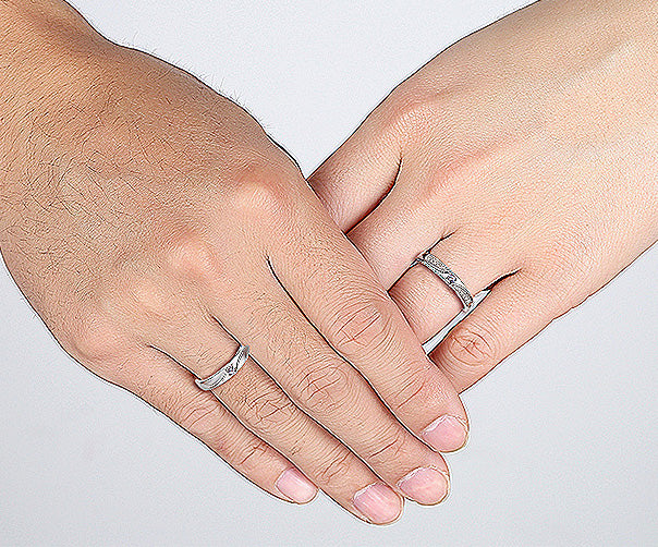 Customized Silver Matching Rings for Men and Women