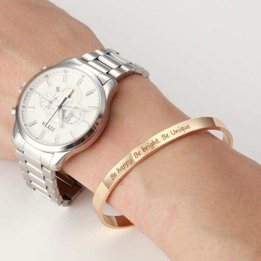 Inspirational Cuff Bracelet Gift for Him or Her