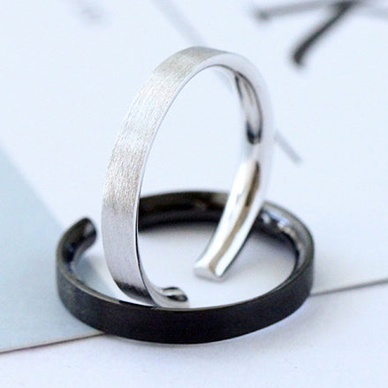 Expandable Matching Engravable Unisex Promise Rings