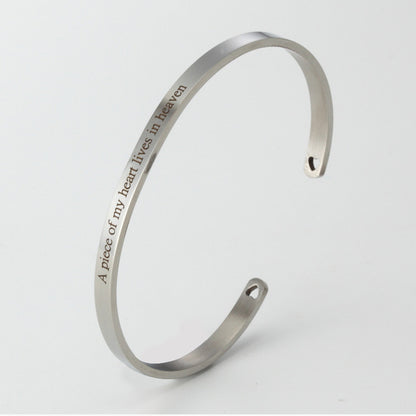 Memorial Cuff Bracelet Jewelry Gift for Women