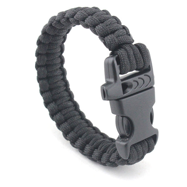 Survival Whistle Paracord Bracelet Gift for Adventure Lovers