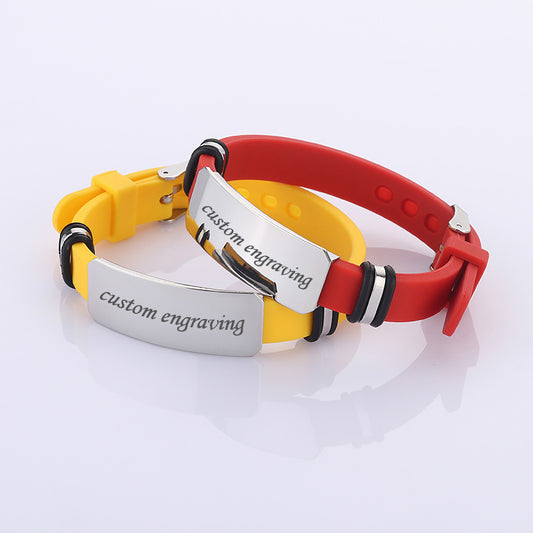 Engravable Matching Relationship Bracelets for Couples