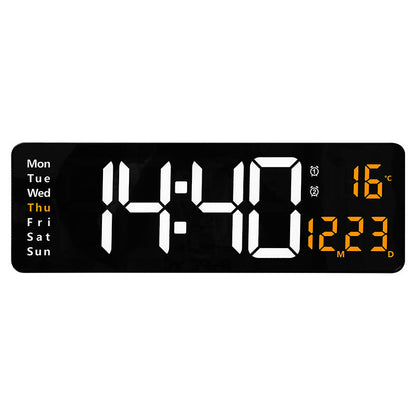 Nordic Digital Clock (16-Inch LED Display with Remote)