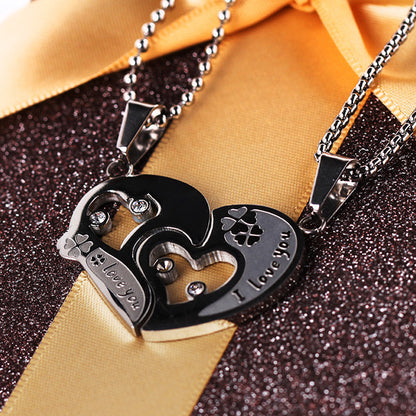 Connecting Hearts Boy Girl Couples Jewelry Gift