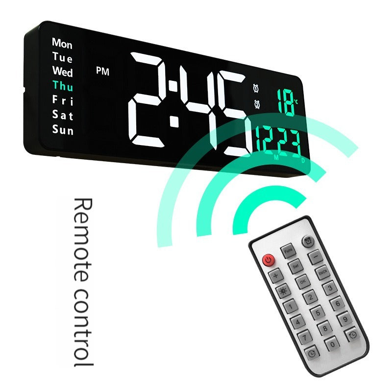 Nordic Digital Clock (16-Inch LED Display with Remote)