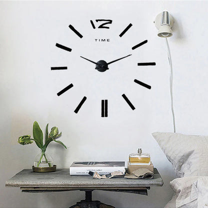 3D Sticker Innovative DIY Wall Clock – Modern & Customizable Design