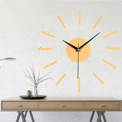 DIY Sticker Creative Silent Wall Clock – Modern & Customizable Design