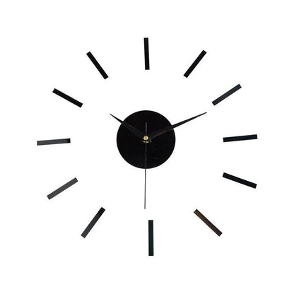 DIY Sticker Creative Silent Wall Clock – Modern & Customizable Design