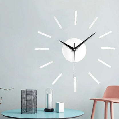 DIY Sticker Creative Silent Wall Clock – Modern & Customizable Design
