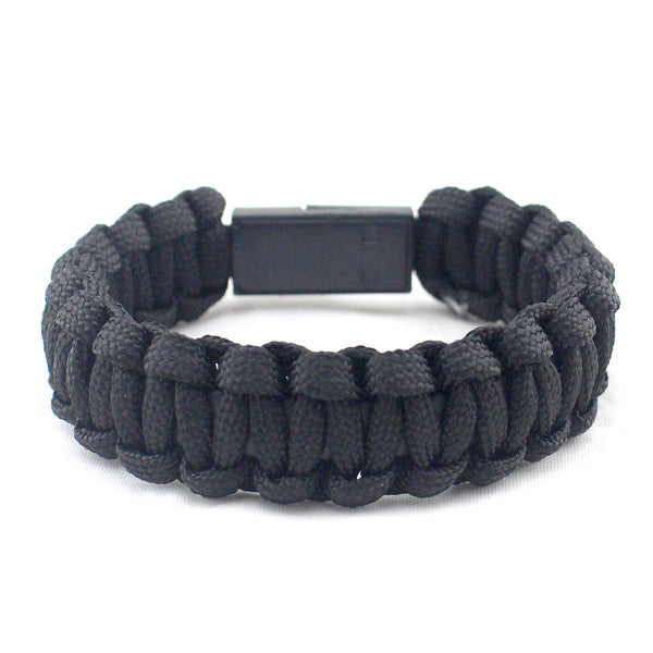 USB Cable Paracord Bracelet Gift for Camping Lover