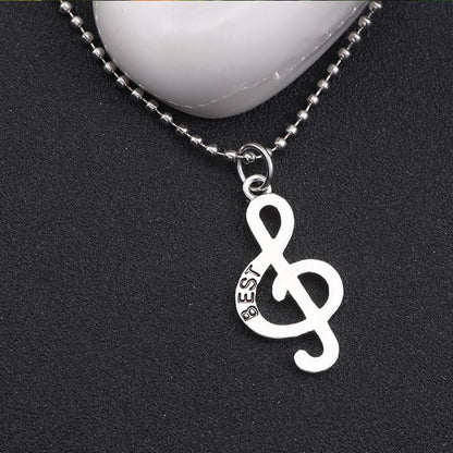 Best Friends Music Notes Necklaces Set