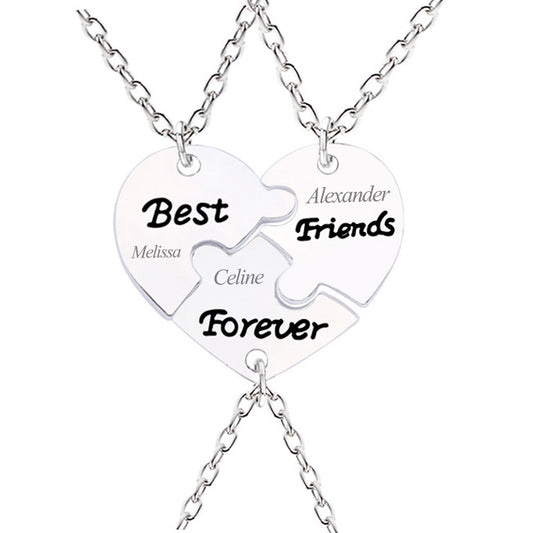 3 Piece Best Friends Forever Necklaces Set