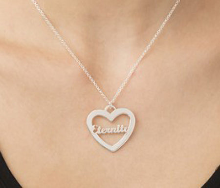 Custom Name Inside Heart Personalized Necklace