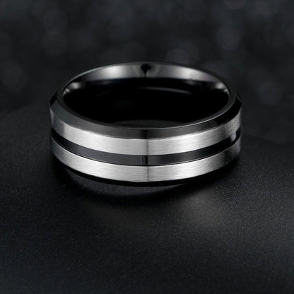 Custom Engraved Matte Ring for Men