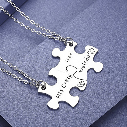 His Crazy Her Weirdo Promise Pendants Puzzle Piece