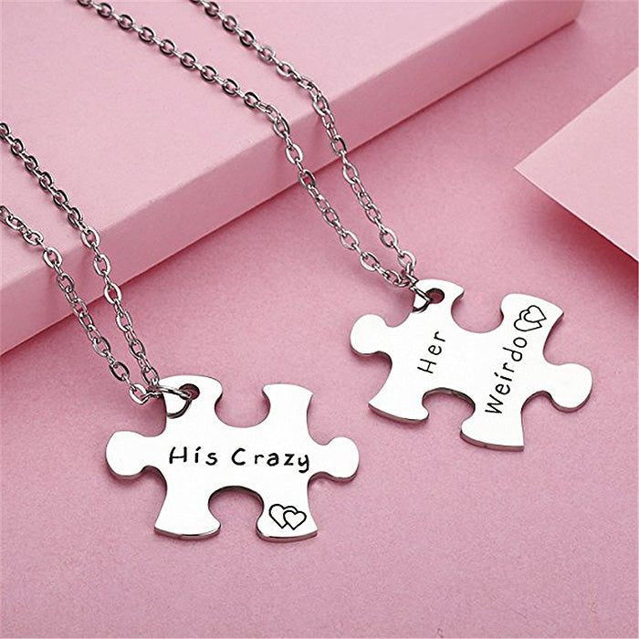 His Crazy Her Weirdo Promise Pendants Puzzle Piece