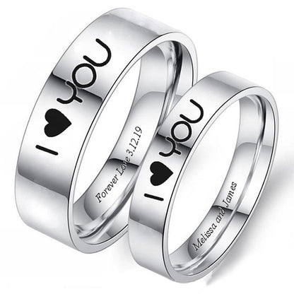 Matching Promise Rings for Him and Her