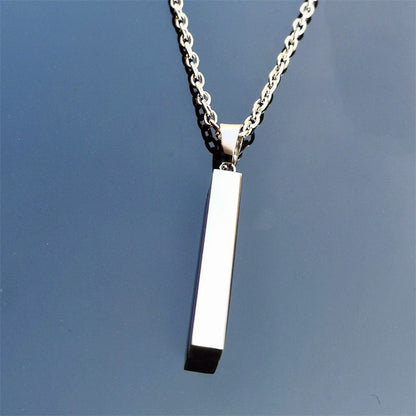 Bar Couple Necklaces Jewelry Gift with Engraving