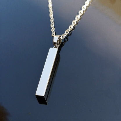 Bar Couple Necklaces Jewelry Gift with Engraving