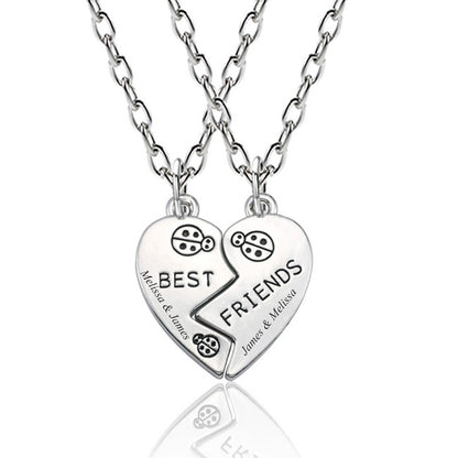 Engraved Bff Best friends Necklaces Birthday Gift