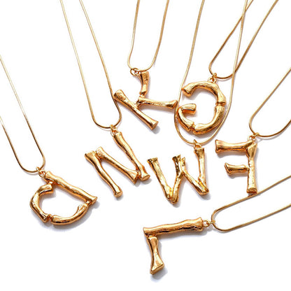Large Name Initial Popular Necklace