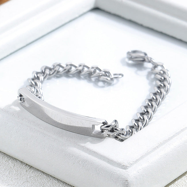 Engraved Matching Couple Bracelets Set for 2